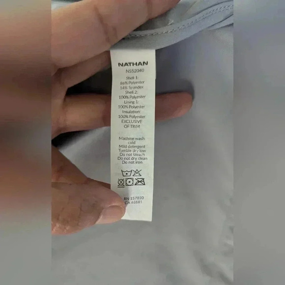 Women's Running Gray Jacket Small Nathan - Picture 7 of 8